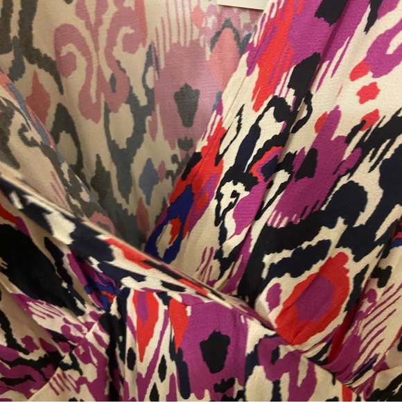 NWT Zara Abstract Print Faux Wrap dress Medium - Picture 6 of 12